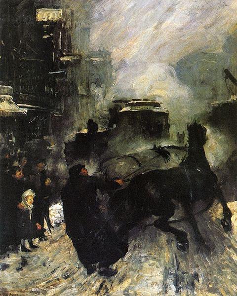 George Wesley Bellows Steaming Streets Germany oil painting art